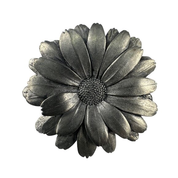 Seagull Pewter Floral Daisy Pin Brooch 2006 Women Silver Tone Metal - Picture 1 of 4